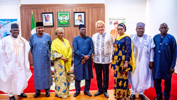 AFIDFF Visit the Executive Governor of Adamawa State.